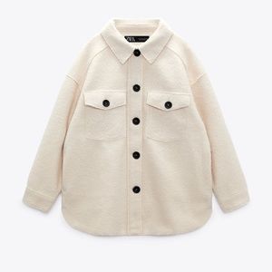 Zara NEW SOFT OVERSHIRT - REF. 4968/021- limited edition
